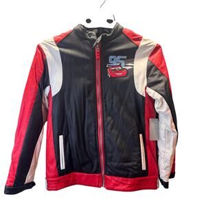 Disney Cars Liightening McQueen Race Jacket NWT Size 9/10